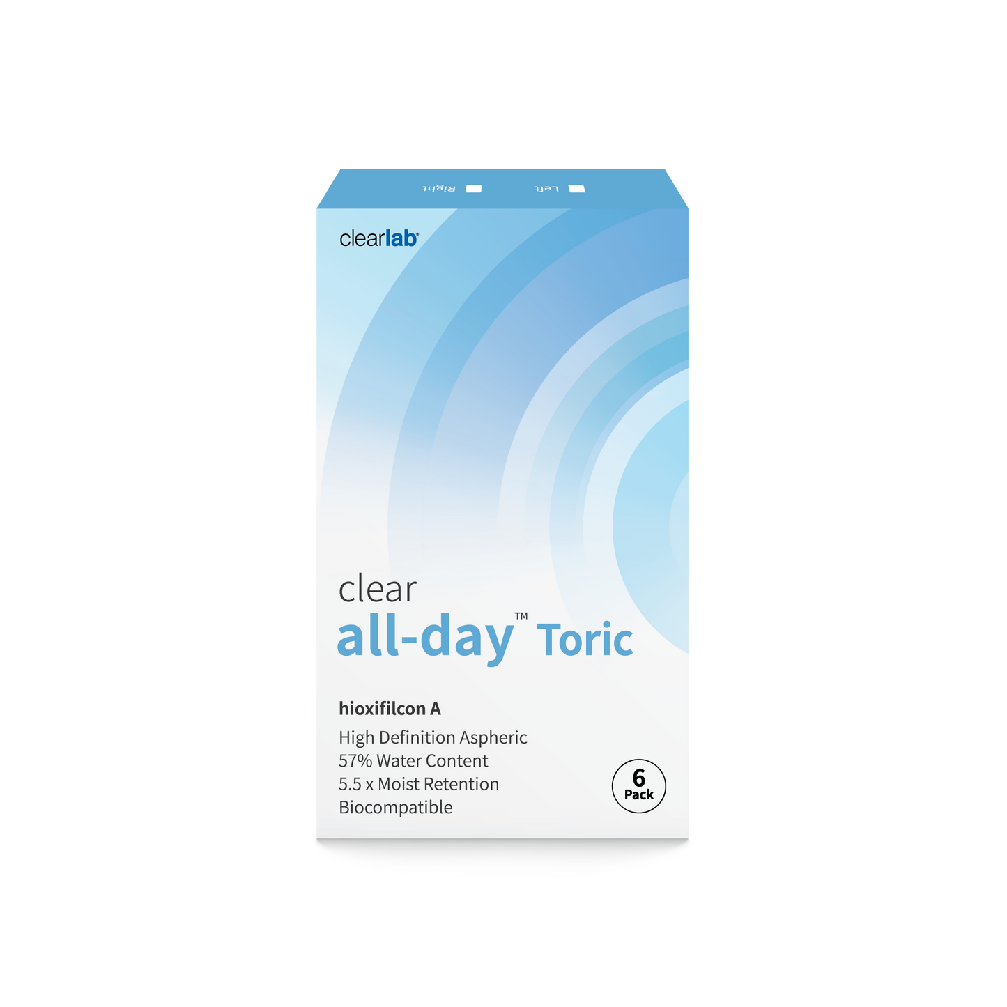 Clear All-Day ™ Toric, Power 0