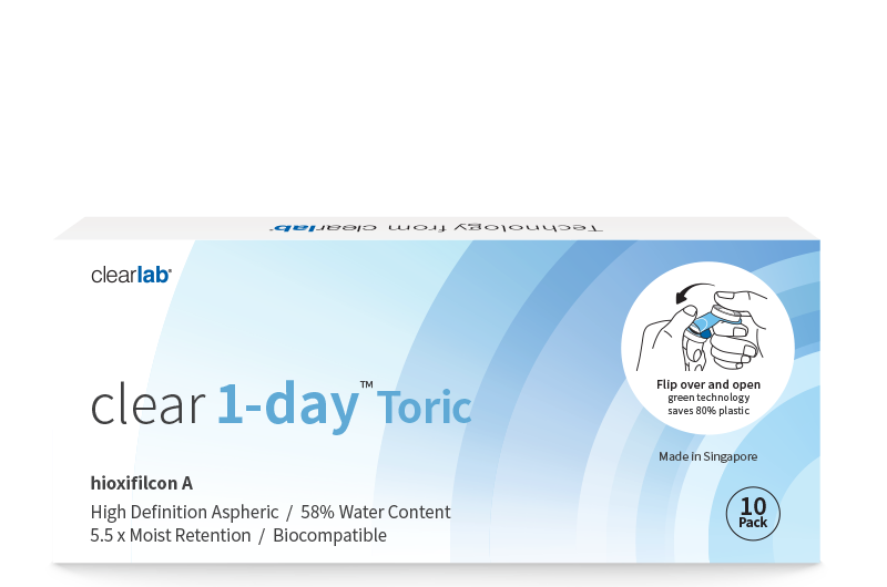 Clear 1-Day™ Toric (10s), Power -5.00