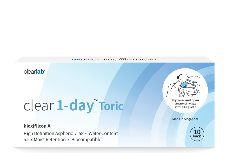 Clear 1-Day™ Toric (10s), Power -5.25