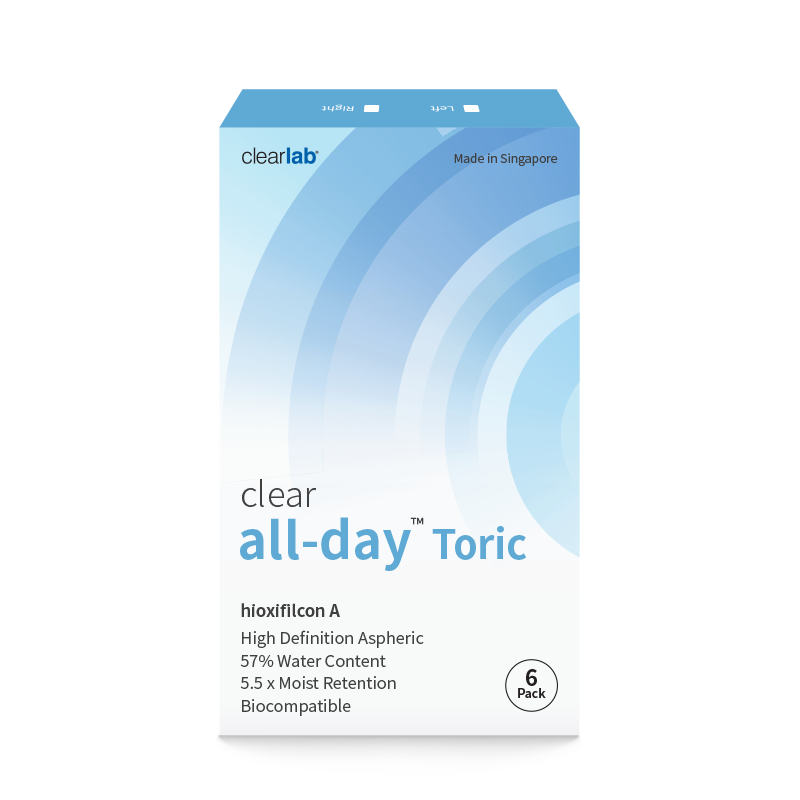 Clear All-Day ™ Toric, Power +1.75