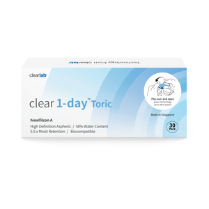 Clear 1-Day™ Toric (30s), Power 0